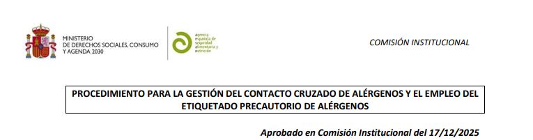 etiquetado precautorio alergenos no intencionados