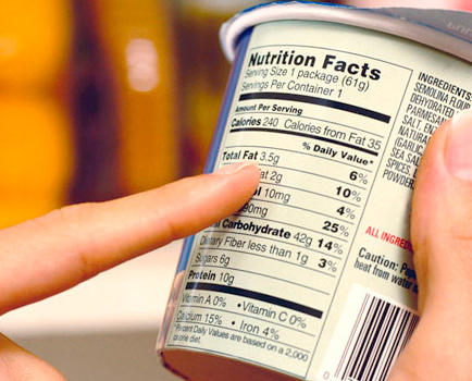 etiquetado nutricional